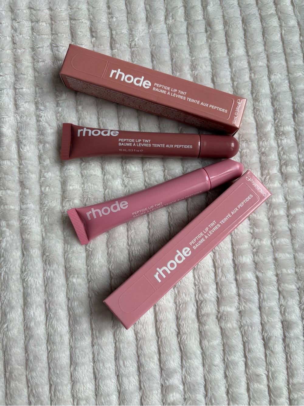RHODE Peptide Lip Tint Duo — Rose Pink & Mauve